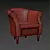 Stylish Dondre Barrel Chair 3D model small image 3