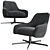 Elegant Serena Swivel Chair 3D model small image 1