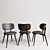 Mater: Accent Dining Set - Stylish Chair with Dining Table 3D model small image 3