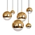 Reflective Elegance: Mirror Ball Gold 3D model small image 1