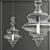 Eternal Brilliance: Innovative Designer Chandelier 3D model small image 1