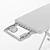 Smooth Finish Ironing Board 3D model small image 3