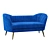 Elegant Chesterfield Loveseat: Classic Design 3D model small image 2