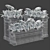 Classic Style Planter Set 3D model small image 3