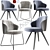 Modern Leslie Dining Chairs Set - Stylish and Functional 3D model small image 1