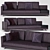 Modrian Poliform Sofa 3D model small image 1