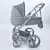 Sleek & Stylish Mutsy IGO Stroller 3D model small image 3