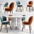 Elegant Alma Chair & Memphis Table 3D model small image 1