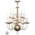 Vintage Brass Dutch Chandelier 3D model small image 1