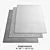 Classic Heriz Lighter Grey Vintage Inspired Area Rug 3D model small image 1