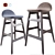 Mid-century Modern Bar Stool 3D model small image 1