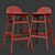 Mid-century Modern Bar Stool 3D model small image 3