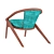 Portuguese Roots Lounge Chair: Authentic and Stylish Seating Solution 3D model small image 2