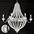 Elegant Angela 6-Light Chandelier 3D model small image 1