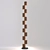 Elegant Totem Wood Lamp 3D model small image 1