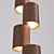 Elegant Totem Wood Lamp 3D model small image 2