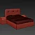 Modern Lift-Up Bed with Nightstand 3D model small image 2