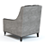 Renoir Armchair: Exceptional Design, 3 Colors 3D model small image 3