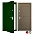 Orlando Metal Entrance Door: Customizable Frame 3D model small image 1