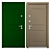 Orlando Metal Entrance Door: Customizable Frame 3D model small image 3