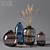 Elegant Glass Vase Collection 3D model small image 1