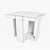 Antoccino Side Table - Grey/Brown Oak Finish - 24" x 24" x 20 3D model small image 3