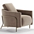 Modern Italian Formitalia GIULIA Armchair 3D model small image 1