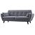 Luxury Alsacia Sofa - Perfect Blend of Style and Comfort 3D model small image 2