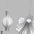 Onion Large Pendant: Modern Lighting Fixture 3D model small image 1