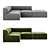 Eave Modular Sofa: Stylish and Versatile Seating 3D model small image 2