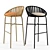 Bud Woven Barstool: Sleek and Stylish Seating 3D model small image 2