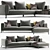 Dives Sofa by B&B Italia: Sleek Modern Design 3D model small image 1