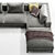 Dives Sofa by B&B Italia: Sleek Modern Design 3D model small image 2