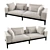 Luxury Comfort: Moodie 3-Seater Sofa 3D model small image 1