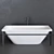 Luxurious XViu Freestanding Bathtub 3D model small image 2