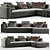 Sleek B&B Italia Michel Club Sofa: Luxury and Style 3D model small image 1