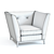 Tate Armchair: Stylish 3D Model 3D model small image 2