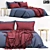 Luxury Modern Bed Set 3D model small image 1