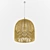 Boho Rattan Pendant Light 3D model small image 1