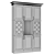 Modern V-Ray Bathroom Cabinet 3D model small image 3