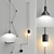 Elegant Wireflow Pendant Lamp 3D model small image 1