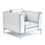 Luxury Picasso Armchair: 3D Model with Stunning Detail 3D model small image 2