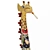 Colorful Giraffe Sculpture 3D model small image 2