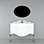 Elegant Gamadecor Piano Vanity 3D model small image 1