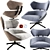 Modern Camila Lounge Armchair 3D model small image 1