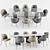 Modern Minotti Dining Set 3D model small image 1