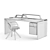 Giorgetti Alma: Elegant Writing Desk 3D model small image 3