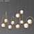 Stylish 4-Type Pendant Light Collection 3D model small image 1