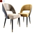 Elegant Cline Dining Chair 3D model small image 1