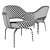 Elegant Saarinen Leather Chair 3D model small image 3
